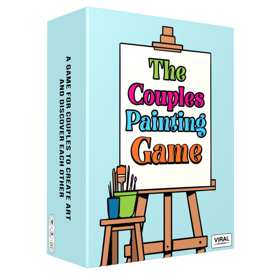 The Couples Painting Game – Fun Date Night Activity | Romantic Game with Prompts & Questions | Creative Couples Gift Idea for Him & Her | No Art Skills Needed | 2 Players