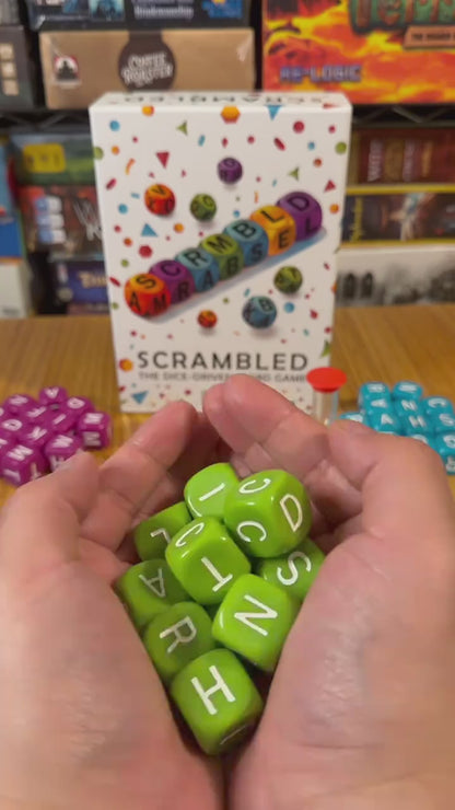 Scrambled Dice Word Game for 1-5 Players Brain Exercise Party Game Ages 8+ Perfect for Parties and Family Game Nights